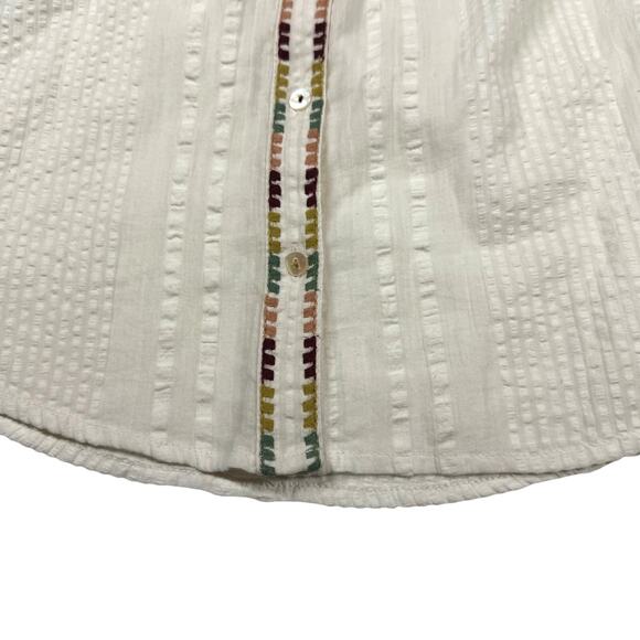 Anthropologie Akemi + Kin Boho Embroidered Top size 0 NWT 100% cotton XS - Picture 15 of 16